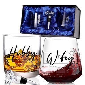 Hubby and Wifey Glasses